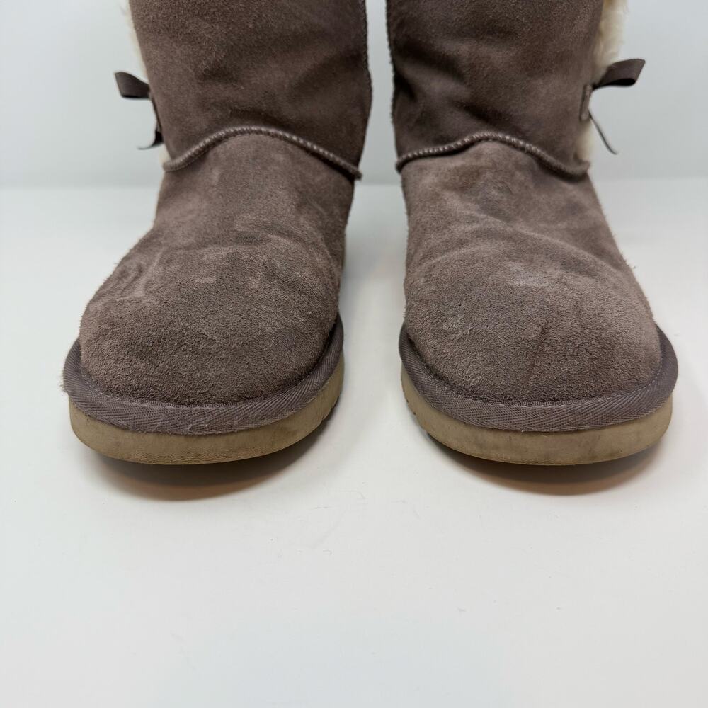Koolaburra by Ugg Boots Women's 10 Brown Victoria Tall Boots Ribbon Bows EUC - Picture 3 of 11